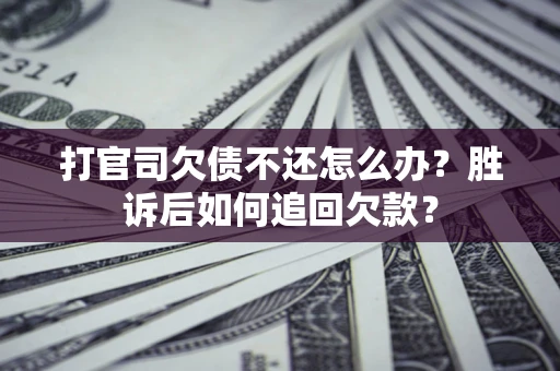 北京打官司欠债不还怎么办？胜诉后如何追回欠款？