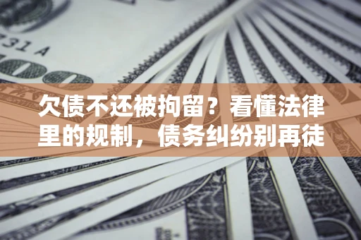 北京欠债不还被拘留？看懂法律里的规制，债务纠纷别再徒劳奔波