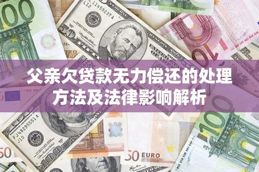 北京父亲欠贷款无力偿还的处理方法及法律影响解析